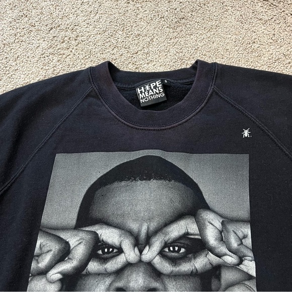 “Hype Means Nothing" Jay-S Lightweight Cotton Sweatshirt. Size Small. - Picture 8 of 12